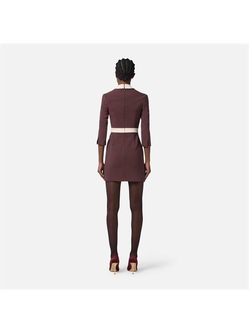 Abito color-block in doppio crêpe ELISABETTA FRANCHI | ABT0156E2/EH8